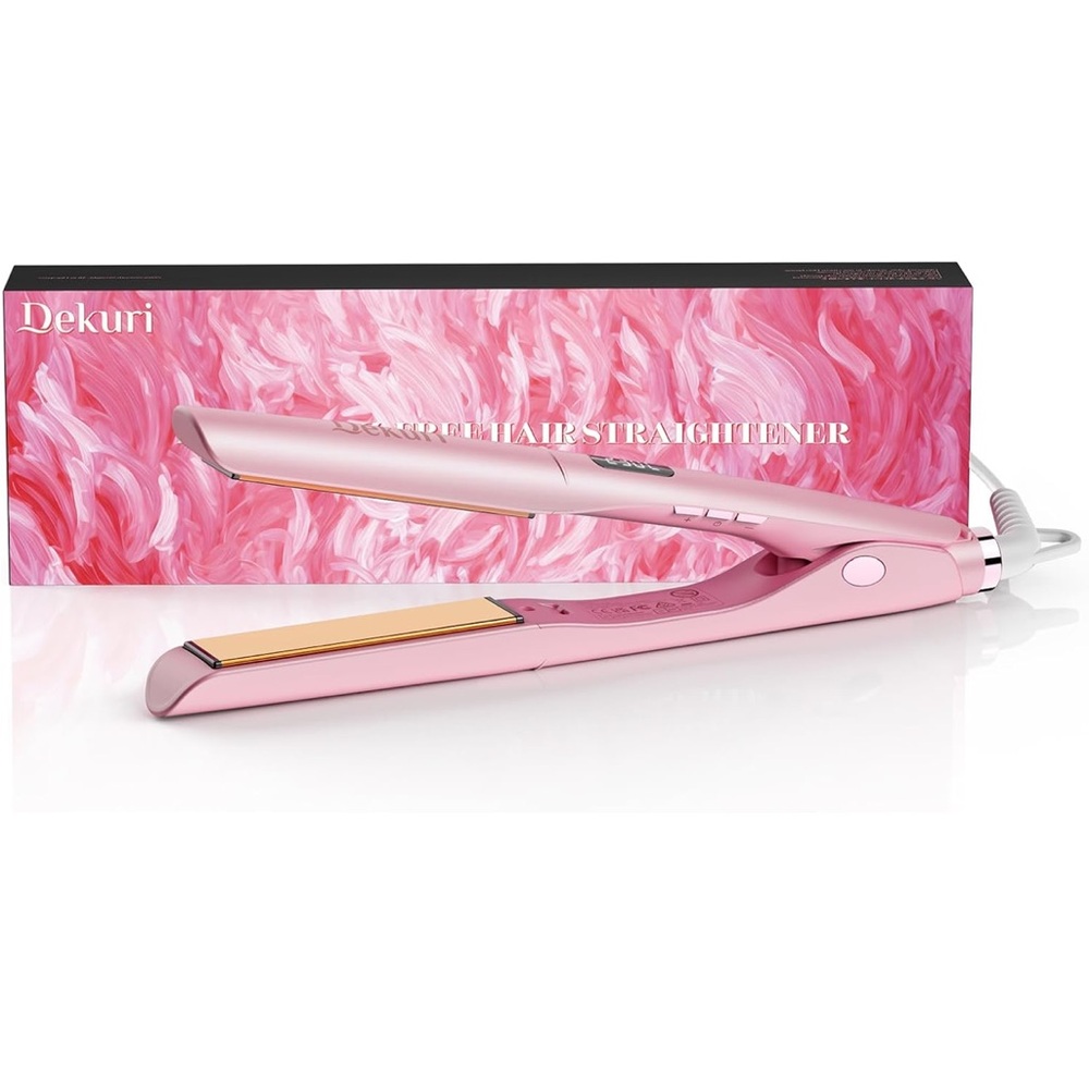 2 in 1 Hair Straightener and Curler, Smooth Titanium Plate,30s Fast Heat